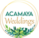 logo acamaya weddings