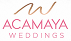 logo acamaya weddings small