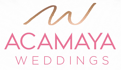 logo acamaya weddings