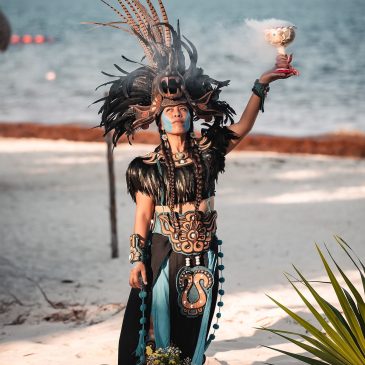Mayan Ceremony by the Sea